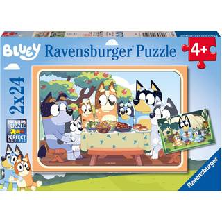 Bluey puslespil - 2x24 brikker