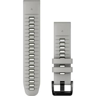Garmin Quickfit® 22 Silikone Urrem 22mm - Hurtig Udskiftning, Grå til Herre/Dame - På lager - Hurtig levering