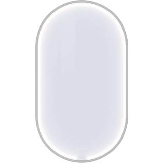 Dansani Moon ovalt spejl med LED-lys. Mathvid 60x105