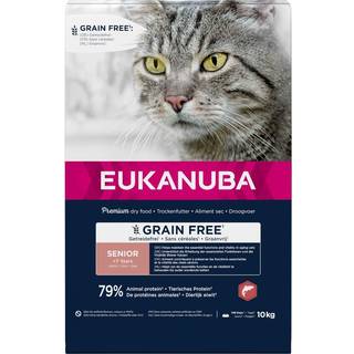 Eukanuba Kornfri Tørfoder m. laks til Senior Katte, 10kg