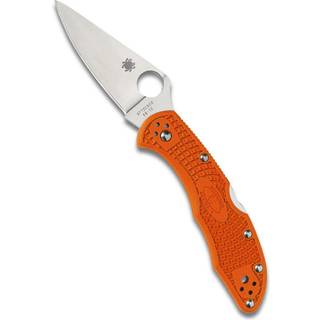 Delica 4 foldekniv, FRN, Flat Ground, orange