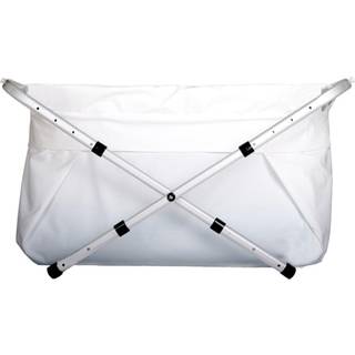 BibaBad Flexi Foldebadekar 70x90, Hvid/Hvid