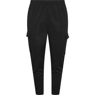 Yours Curve Yours Curve Black Tailored Scuba Pocket Trousers