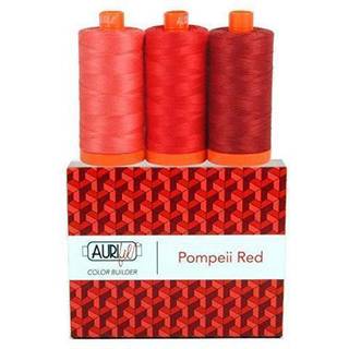 Aurifil tr?d CB Pompeii r?d 3pc