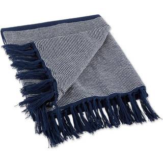 Navy Urban Cityscape Border Throw