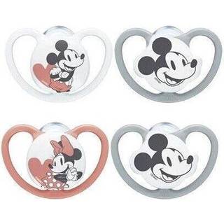 NUK Space Silikone Sut - Mickey Rød/Grå 0-6 måneder