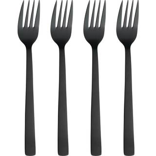 Aida Raw gaffel 4-pak Sort