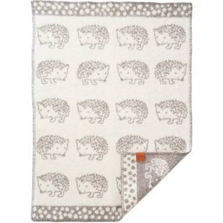 Klippan Yllefabrik Hedgehog børnetæppe 65x90 cm Grå