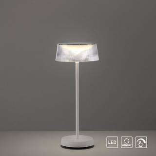 Dora LED-bordlampe, batteri, kan dæmpes, IP44 hvid