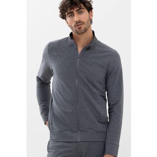 Mey Herren Sweatjacke grau Baumwolle & Mix unifarben