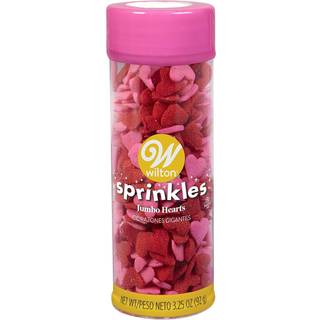 Wilton Jumbo Heart Sprinkles - 3,25 oz.