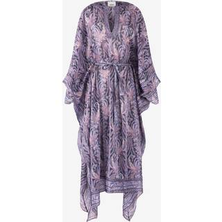 Isabel Marant Floral cotton and silk maxi dress - purple - XS