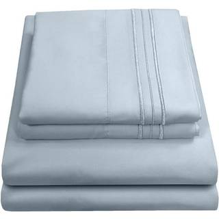 California King Sheet Sets - Åndbare luksusark med fuld elastiske og sikre hjørne stropper indbygget - 1800 Supreme Collection Deep Pocket Beddin