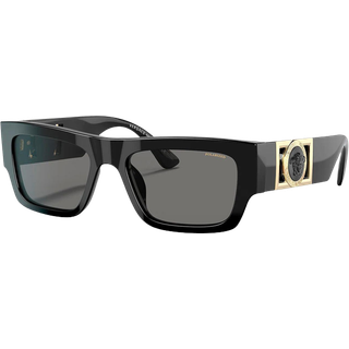 Versace Mand VE4416U GB1/81 Solbriller Acetat Sort Grå Firkantet Polariseret