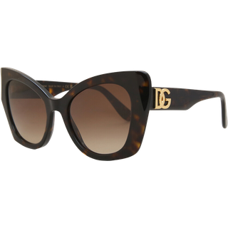 Dolce & Gabbana Kvinde DG4405 502/13 Solbriller Acetat Skildpadde Brun Sommerfugl Normal Skygge