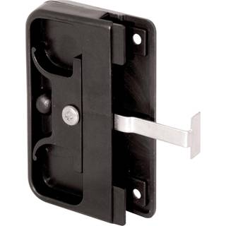 Prime-line A 142 Black Plastic Mortise Style Screen Door Latch and Pull (Single Pack)