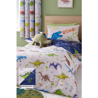 Catherine Lansfield Catherine Lansfield Natural Prehistoric Dinosaurs Reversible Duvet Cover Set