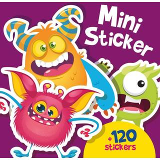 Mini-stickers bog - Monstre, 120+ stk