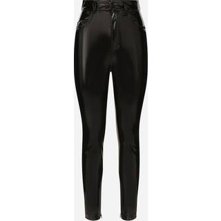 Dolce&Gabbana High-rise jersey slim pants - black - XL