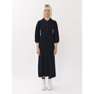 ChloÃ© Ribbed-knit wool maxi dress - blue - M