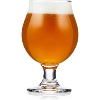 Libbey underholdende essentials belgiske ølglas 13 oz håndværksølbriller sæt på 6 til belgiske øl unikke tulipan ølbriller til underholdning