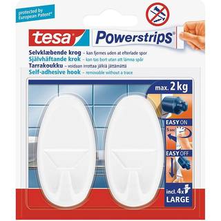 58013 | tesa Powerstrips Kroge large Oval - Hvid
