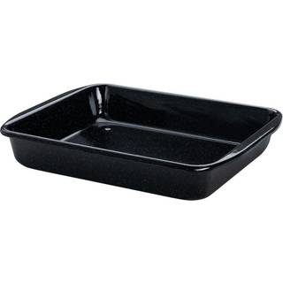 Riess Classic Bratformen Bratrohrpfanne 42 x 33 cm hoch - Emaille - Schwarz