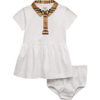 Burberry Kids Baby cotton dress and bloomers set - white - M 6