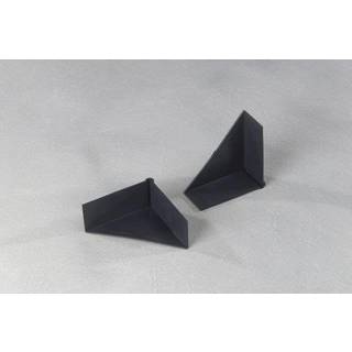 Hjørnebeskyttelse plast 3-sidet 70x70x28mm sort, 1000 stk