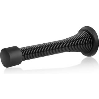 Homotek 12 Pack Black Spring Door Stops 3-1/8 """" Tung