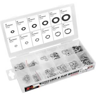 Performance Tool W5216 350pc SAE Lock & Flat Washer Sortment