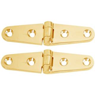 Whitecap Strap H?ngsel - Poleret messing - 4 """" X 1 """" - Par