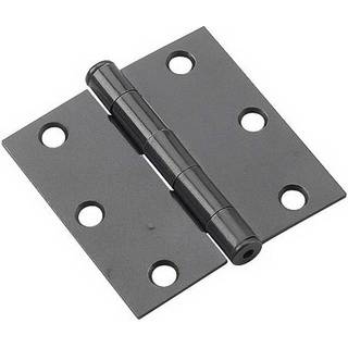 Richelieu Hardware 820FBB ONDWARD FULL MORTISE Butt H?ngsel til Interi?r Door Square Corner 3-tommer (76 mm) Sort finish 2 Pack