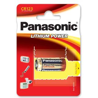 Panasonic CR123A Lithium Batteri 3V 1 stk. Løse
