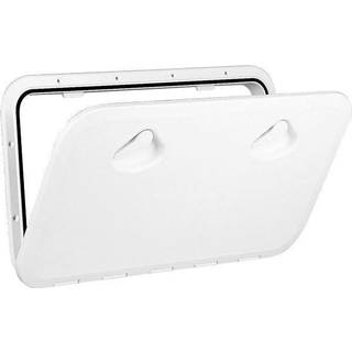 Inspektionsluge Nuova Rade Top Line, rektangulær, 353 x 606 mm, med drejehåndtag, hvid