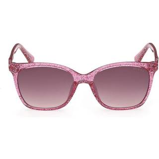 Guess Unisex GU9238 74F Solbriller Injiceret Rosa Brun Firkantet Normal Skygge