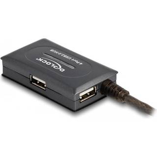 Delock USB-A Hub Forlængerkabel med 4 Porte, 10m