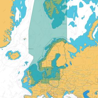 Elektronisk søkort C-MAP 4D - Nord- &amp; centraleuropa