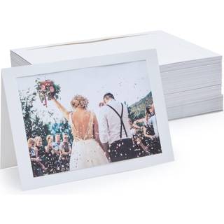 Bedste papirhilsener 36 PAKK FOTORAMME KORTER 5X7 tommer - Fotoindsatskort med konvolutter til bryllup Tak jubilæum fødselsdagsbilleder