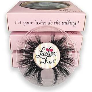 Mink vipper Mikiwi 3 par ?jenvipper D384-3 Rigtige mink ?jenvipper Fluffy minkvipper tykke h?ndlavede fuld strip vipper grusomhed fri luksus make