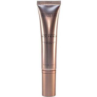 Monica Ann Beauty Dual -Action Face Primer - 15 ml | Hydrering av sminkprimer med vitamin C & hyaluronsyra | Utjämning genomskinlig matt pore min