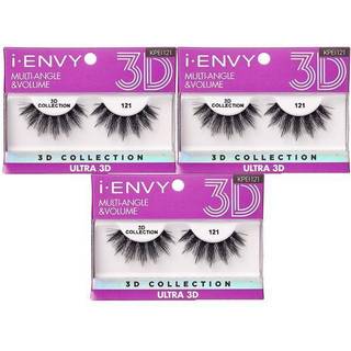 Kiss I Envit 3D Collection Eyelashes Multiangle & Volume (KPEI121) 3 Pack