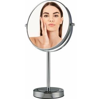 Ovente 8 """" bordplade makeup spejl med 1x/7x forstørrelse 360 ??drejelig design og dobbeltsidet fritstående forfængelighed spejl perfekt til bade