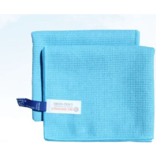 Microfiber viskestykke 40 x 70 cm 10 stk Vaffelvævet, Fnugfri, blå