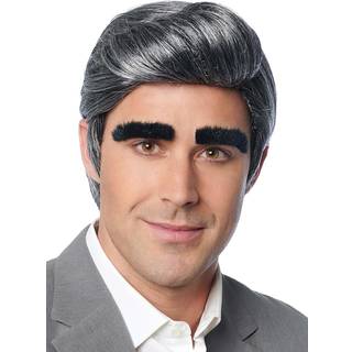 Johnny Herrenperücke mit Augenbrauen