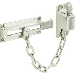 Prime-line U 11093 Keared Chain Door Guard 3-1/4 in. St?l- og diecast -konstruktion Satin Nikkelbelagt finish (enkelt pakke)