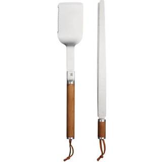 Fiskars Norden grillværktøj 2 dele Rustfrit stål/Birk