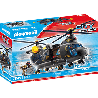 Playmobil City Action SWAT-redningsflyver 71149 - med lys og lyd