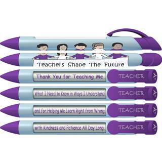 Hilsen Pen -l?rere forme fremtiden nr. 1 l?rerpenne med roterende beskeder 6 Pen Set (36402)