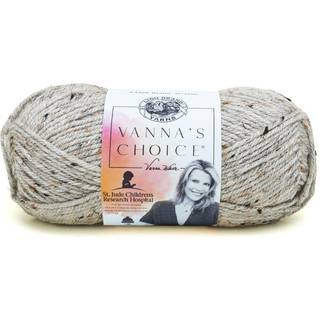 Lion Brand Vanna's Choice 860-401F Grey Marble Indhold:100% akryl Vægt/Indhold:100 g = 170 meter Anbefalede pinde:5.50 mm Strikkefasthed:10 x10 cm = 16 m x 22 p Vask:Maskinvask max 40°C.